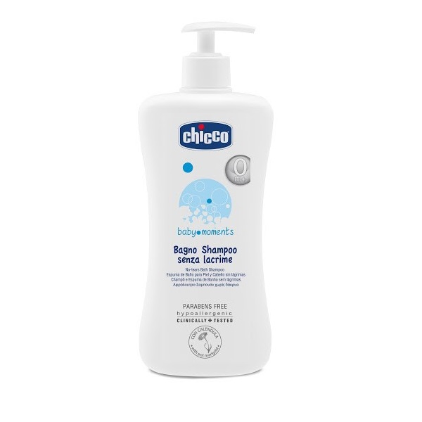 Детская пена-шампунь 2 в 1 Chicco Без Слез Baby Moments 320615033, 0 мес.+, 500 мл фото 1