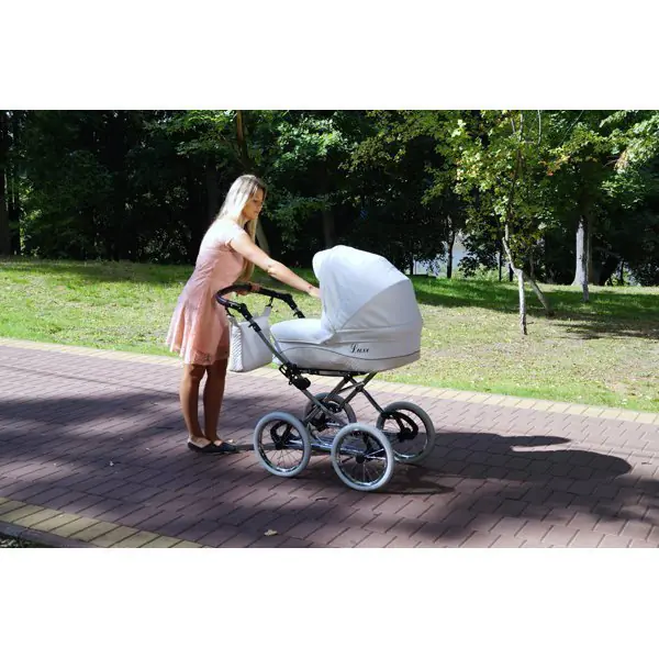 Детская коляска Nastella Luxe Eco 3 в 1, эко-кожа, шасси Black фото 13