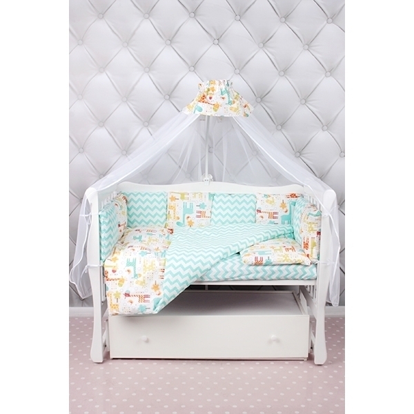 Универсальный комплект постели в кроватку AmaroBaby Фаворит, 19 предметов фото 3