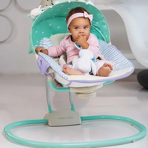 Электронный шезлонг-качели Happy Baby Relaxer с музыкальным блоком фото 6