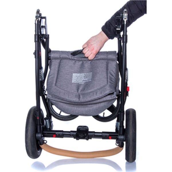 Детская коляска BeBe-Mobile Movo R 2 в 1, ткань+эко-кожа фото 8
