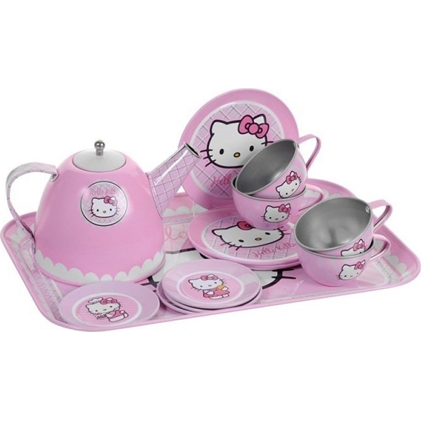 Набор металлической посудки Smoby Hello Kitty 24783, 14 предметов фото 1