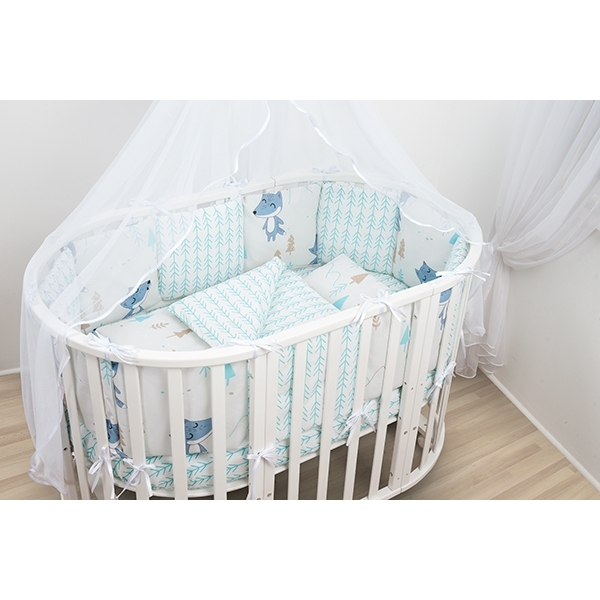 Комплект постели WB Premium в кроватку AmaroBaby В Лесу, 19 предметов фото 3