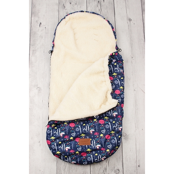 Универсальный меховой конверт AmaroBaby Little Traveller Облака 145х45 см фото 1