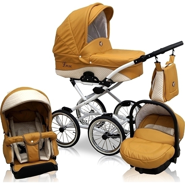 Детская коляска Nastella Luxe Prestige Eco 3 в 1, эко-кожа - Фото