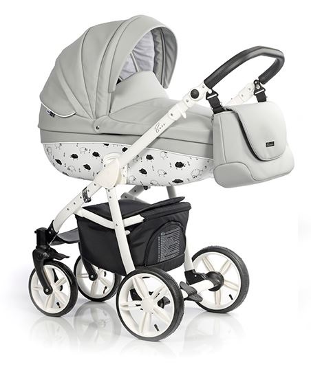 Детская коляска Roan Bass Eco 2 в 1, эко-кожа - Фото