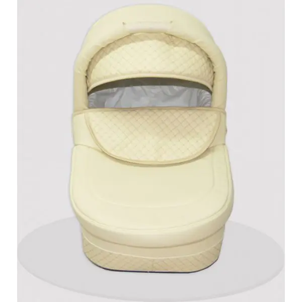 Детская коляска Esperanza Classic Leatherette 2 в 1 кожа Цвет рамы - Бежевый Маленькие колеса фото 10