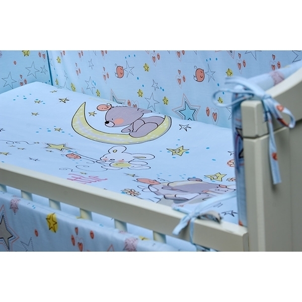 Постельное белье в кроватку Makkaroni Kids Баю-Бай с выбором бортиков, 6 предметов фото 4