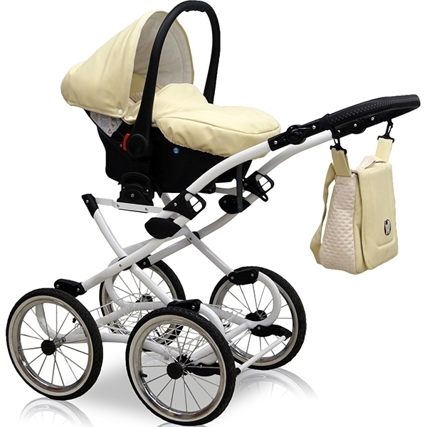 Детская коляска Nastella Luxe Prestige Eco 3 в 1, эко-кожа фото 4