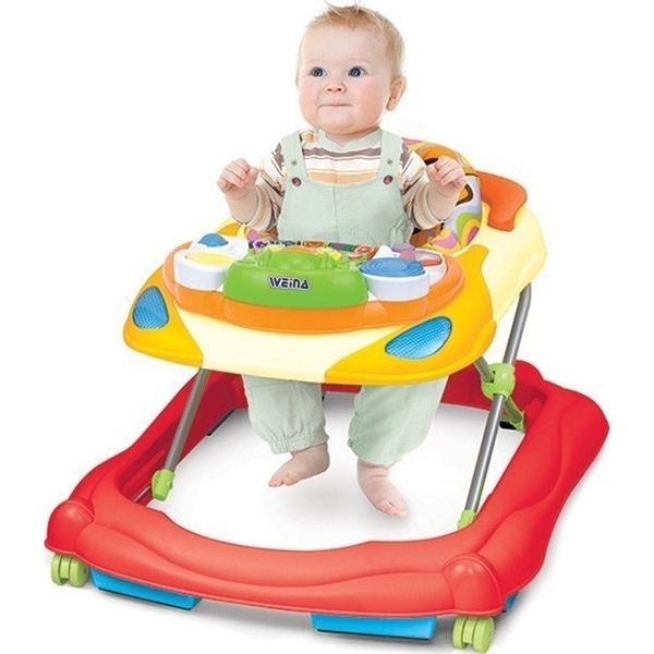 Ходунки с музыкальной игровой панелью Weina 2 в 1, 4007.102.28 фото 1