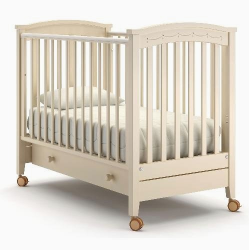 Детская кроватка Nuovita Perla swing, продольный маятник — как выглядит в жизни