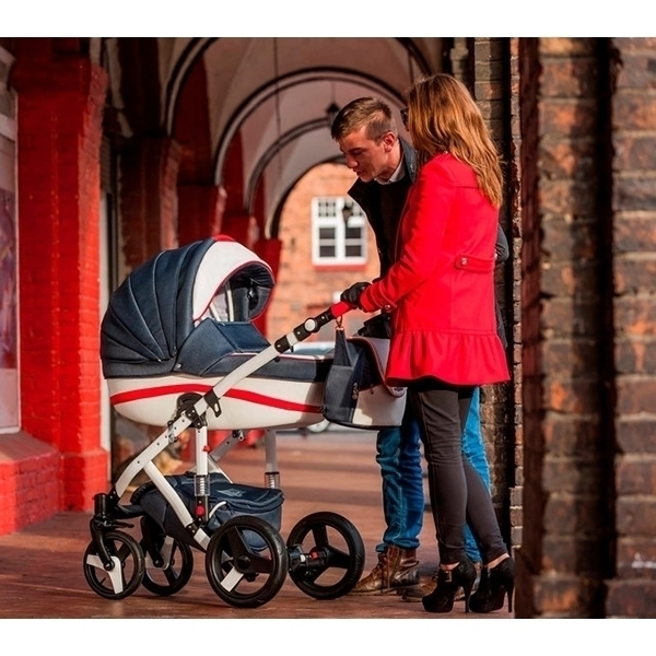 Детская коляска BeBe-Mobile Movo R 2 в 1, ткань+эко-кожа фото 9
