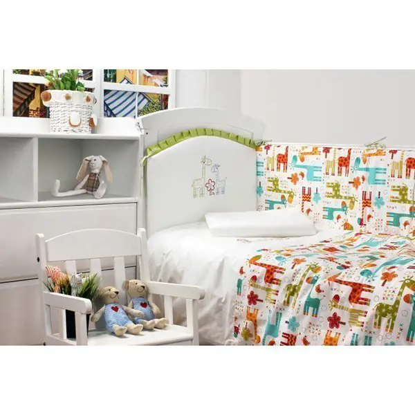 Комплект постели в кроватку Makkaroni Kids Giraffe 60 х 120  6 предметов фото 2