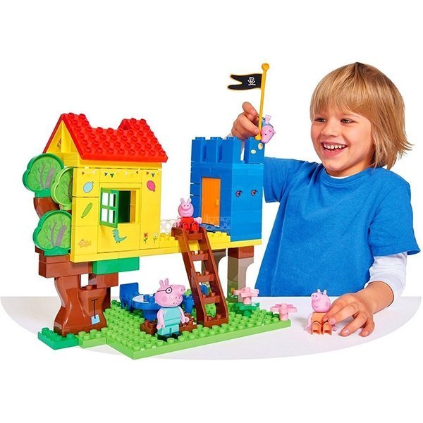 Конструктор Smoby Дом на Дереве Peppa Pig, 94 детали, 1/4 арт. 57077 — как выглядит в жизни