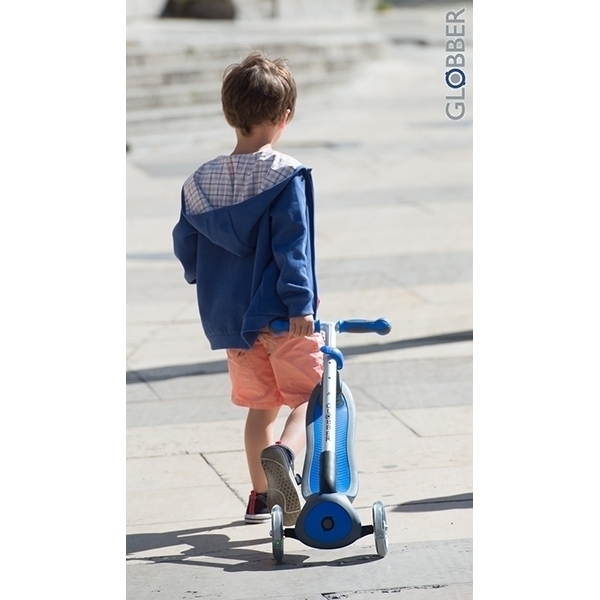 Трехколесный самокат Globber Elite F My Free Fold Up 448 со светящейся платформой фото 31