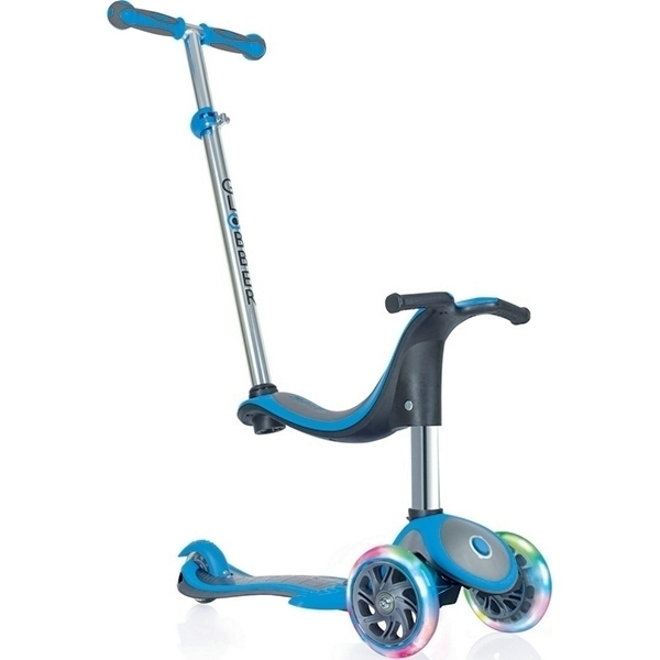 Трехколесный самокат-беговел Globber Evo 4 в 1 Plus 454 с подножками и 3 светящимися колесами — как выглядит в жизни