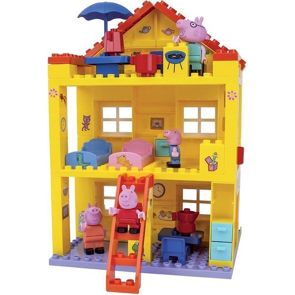 Конструктор Smoby Любимый Дом Peppa Pig, 107 деталей, 1/4 арт. 57078 — как выглядит в жизни