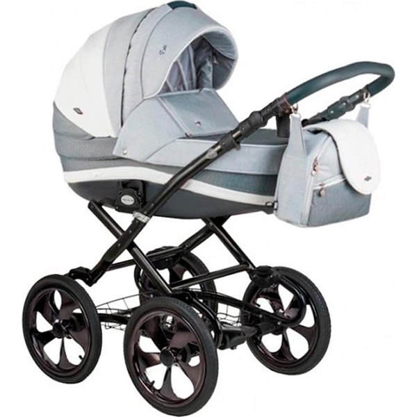 Детская коляска BeBe-Mobile Ines A 3 в 1, ткань+эко-кожа - Фото