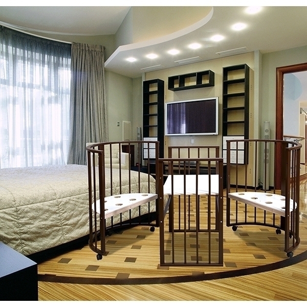 Овальная детская кроватка Nastella Baby Molly 7 в 1 без маятника фото 26
