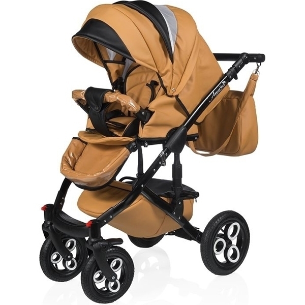 Детская коляска AmaroBaby Sport Style 2 в 1, эко-кожа фото 2