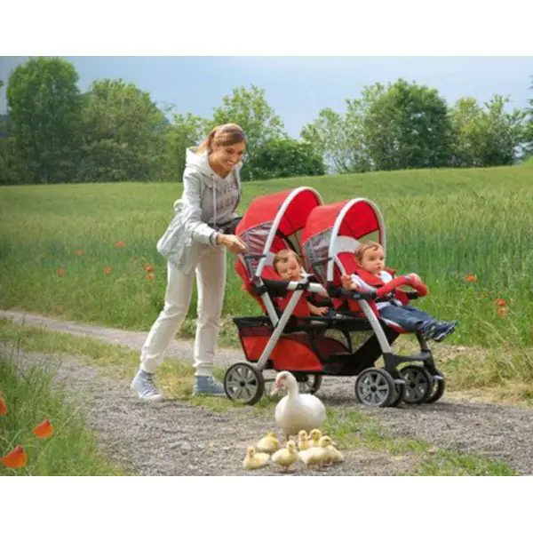 Детская прогулочная коляска для двойни Chicco Together Twin фото 5