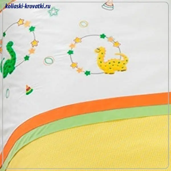 Комплект постельного белья Kidboo Baby Dinos 7 предметов фото 1