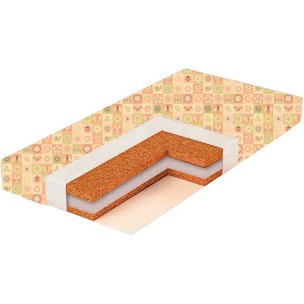 Детская кроватка Bambola PС-6 Беспружинный матрас в Puff Comfort 6 см бязь 60х120 — как выглядит в жизни