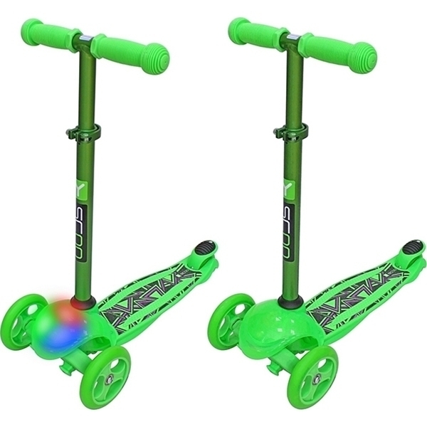 Трехколесный самокат Y-Scoo RT Trio Diamond 120 Kaleidoscope со светящейся платформой фото 2