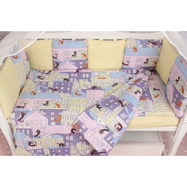 Комплект Premium в кроватку AmaroBaby Сонное Царство, 19 предметов (7+12 бортиков), бязь фото 3