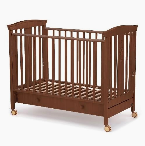 Детская кроватка Nuovita Fasto swing, продольный маятник — как выглядит в жизни