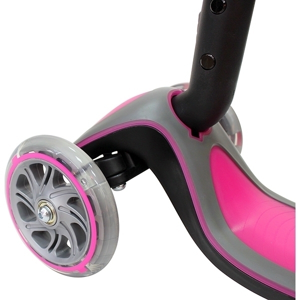 Трехколесный самокат Globber Elite SL My Free Fold Up 445 со светящимися колесами фото 20