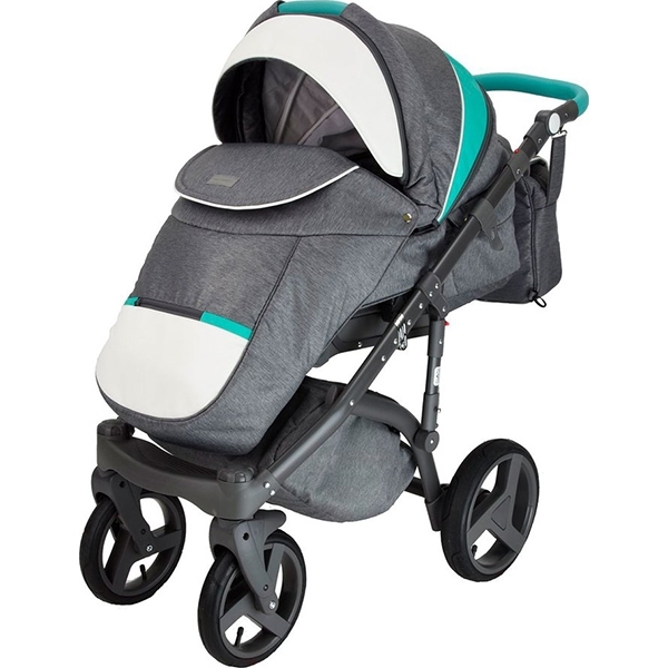 Детская коляска BeBe-Mobile Ravenna Sport 2 в 1, ткань+эко-кожа фото 3