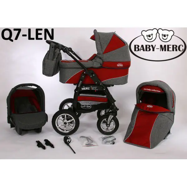 Детская коляска Baby-Merc Q7 Len 3 в 1 фото 1