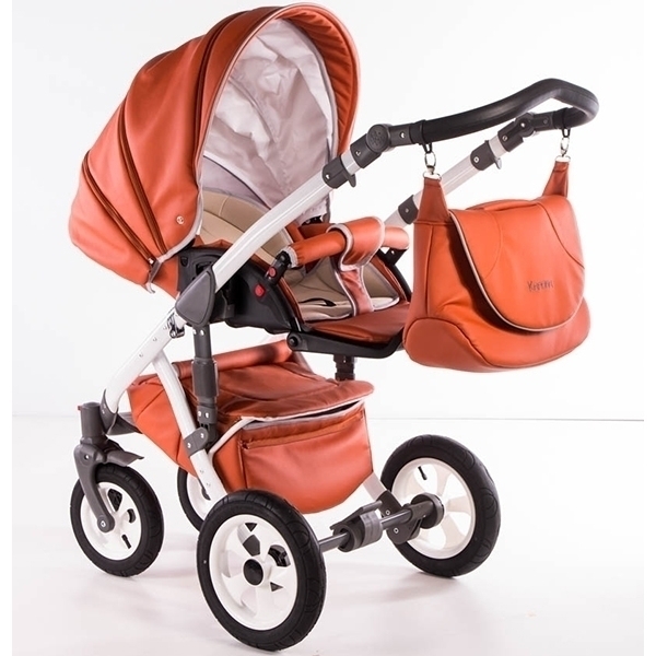 Детская коляска Street Racer Karona Eco 2 в 1, эко-кожа фото 5