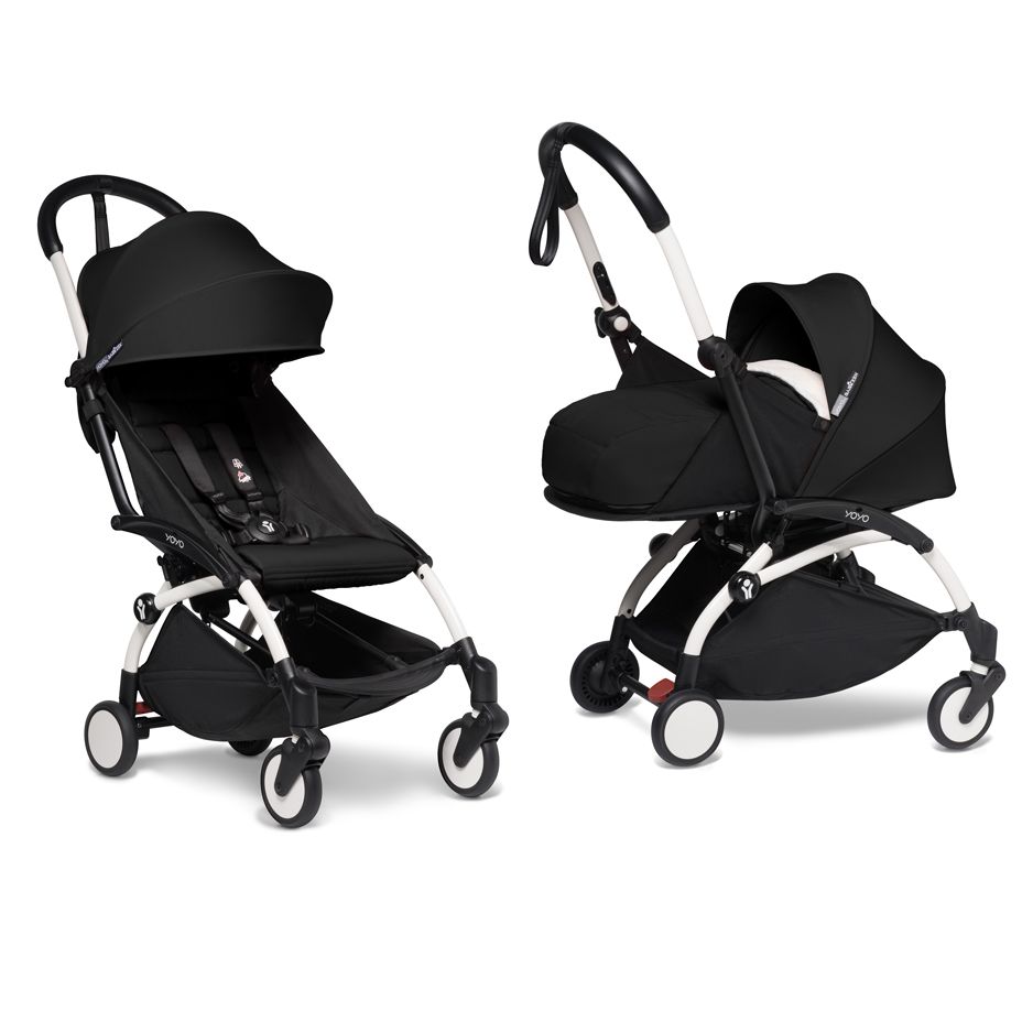 Детская коляска Babyzen Yoyo 2 Newborn Pack 2 в 1 на белой раме Детская коляска Babyzen Yoyo 2 Newborn Pack 2 в 1 на белой раме - Фото