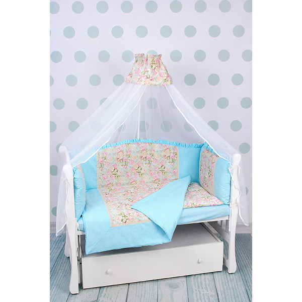 Комплект постели в кроватку AmaroBaby Волшебная Сказка, 7 предметов, поплин фото 4