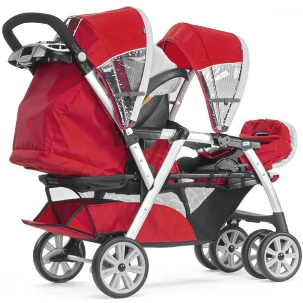 Детская прогулочная коляска для двойни Chicco Together Twin фото 1