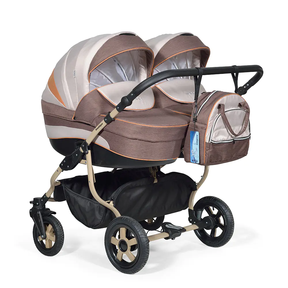 Детская коляска для двойни Indigo Duo 18 2 в 1 Детская коляска для двойни Indigo Duo 18 2 в 1 - Фото