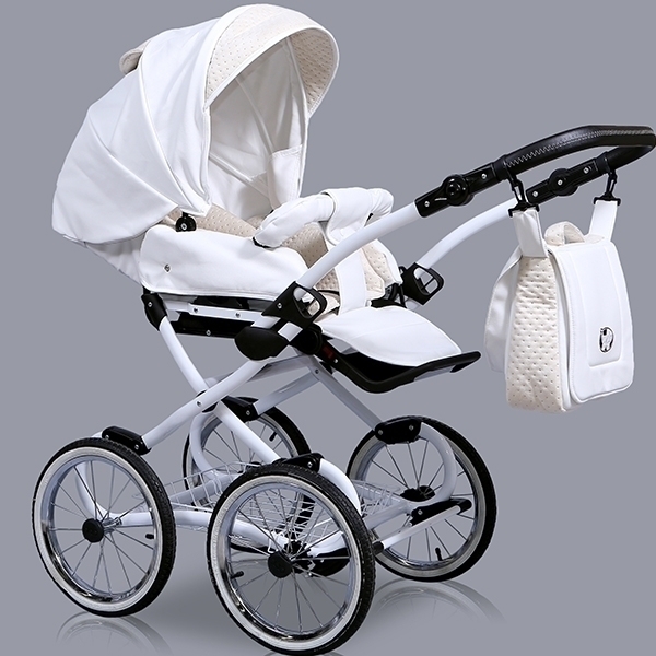 Детская коляска Nastella Luxe Prestige Eco 2 в 1, эко-кожа фото 5