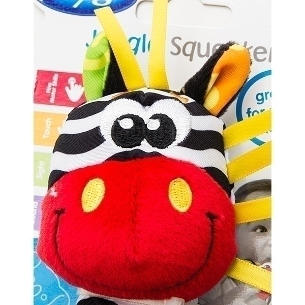 Погремушка Playgro Зебра-пищалка 0183439 — как выглядит в жизни