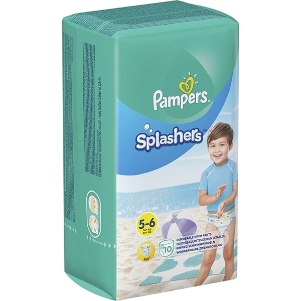 Детские трусики для плавания Pampers Splashers 5-6, 10 штук фото 1