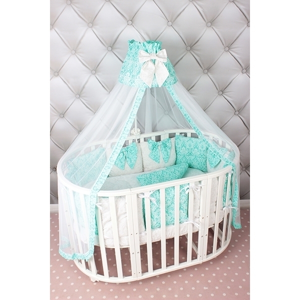 Комплект постели в кроватку AmaroBaby Элит Premium, 18 предметов фото 5