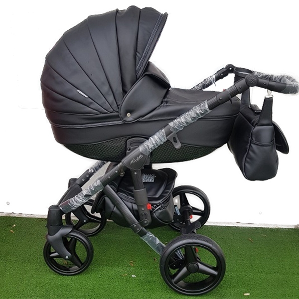 Детская коляска Adamex Barletta Deluxe (Carbon) 2 в 1 - Фото
