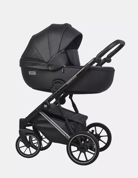 Детская коляска Riko Basic Montana Premium Silver 2 в 1 Детская коляска Riko Basic Montana Premium Silver 2 в 1 - Фото