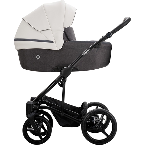 Детская коляска Bebetto Torino 2019 2 в 1, эко-кожа + ткань фото 2