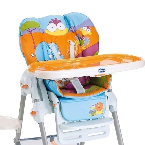 Съёмный поднос для стульчика Chicco Polly большой — как выглядит в жизни
