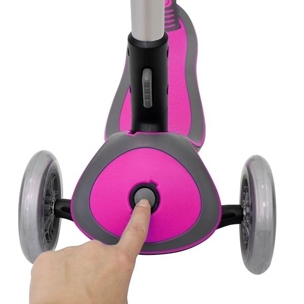 Трехколесный самокат Globber Elite SL My Free Fold Up 445 со светящимися колесами фото 24