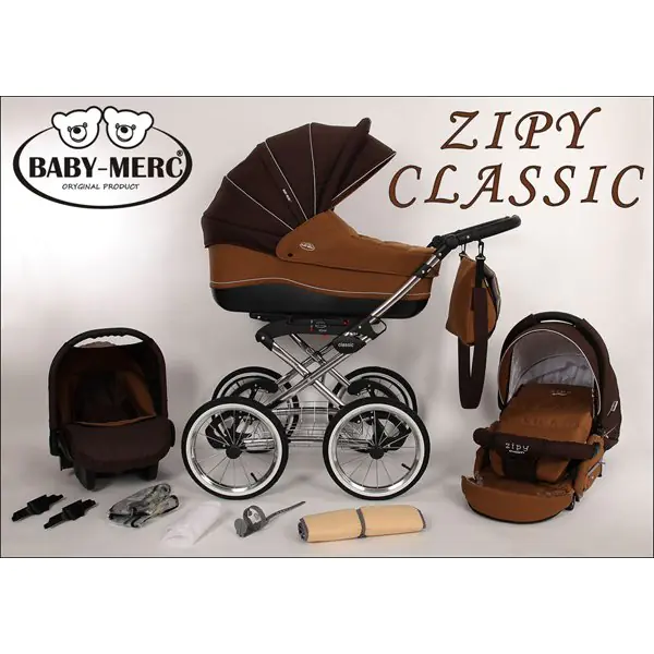 Детская коляска Baby-Merc Zipy Classic 2 в 1 фото 6