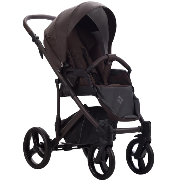 Детская коляска Bebetto Magnum Light Pro 2 в 1 на коричневой раме фото 3