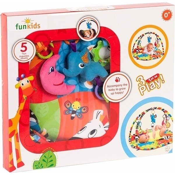 Развивающий коврик для новорожденного Funkids Color Zoo Gym 8832 фото 1